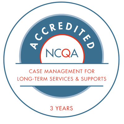 NCQA accredited case management for long-term services and supports seal, 3 years
