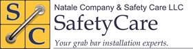 Logo for Natale Company & Safety Care LLC, featuring a yellow square icon with an 
