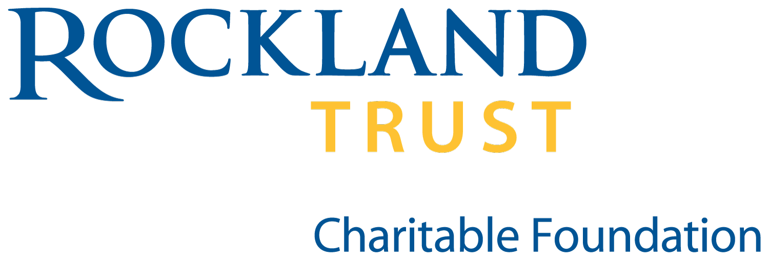 Rockland Trust Charitable Foundation logo in blue and gold on white background