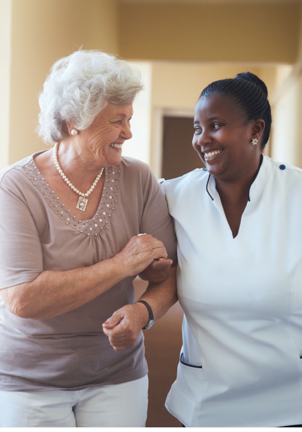 Woman with Home Health Aide