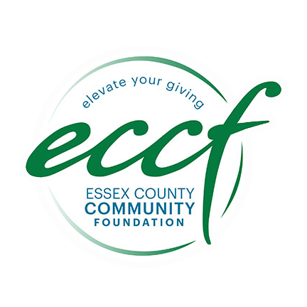 Essex County Community Foundation logo in green and blue with the tagline “elevate your giving”