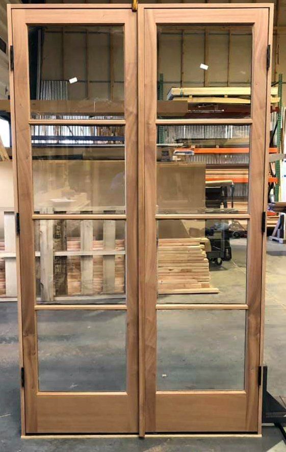 Mahogany double doors