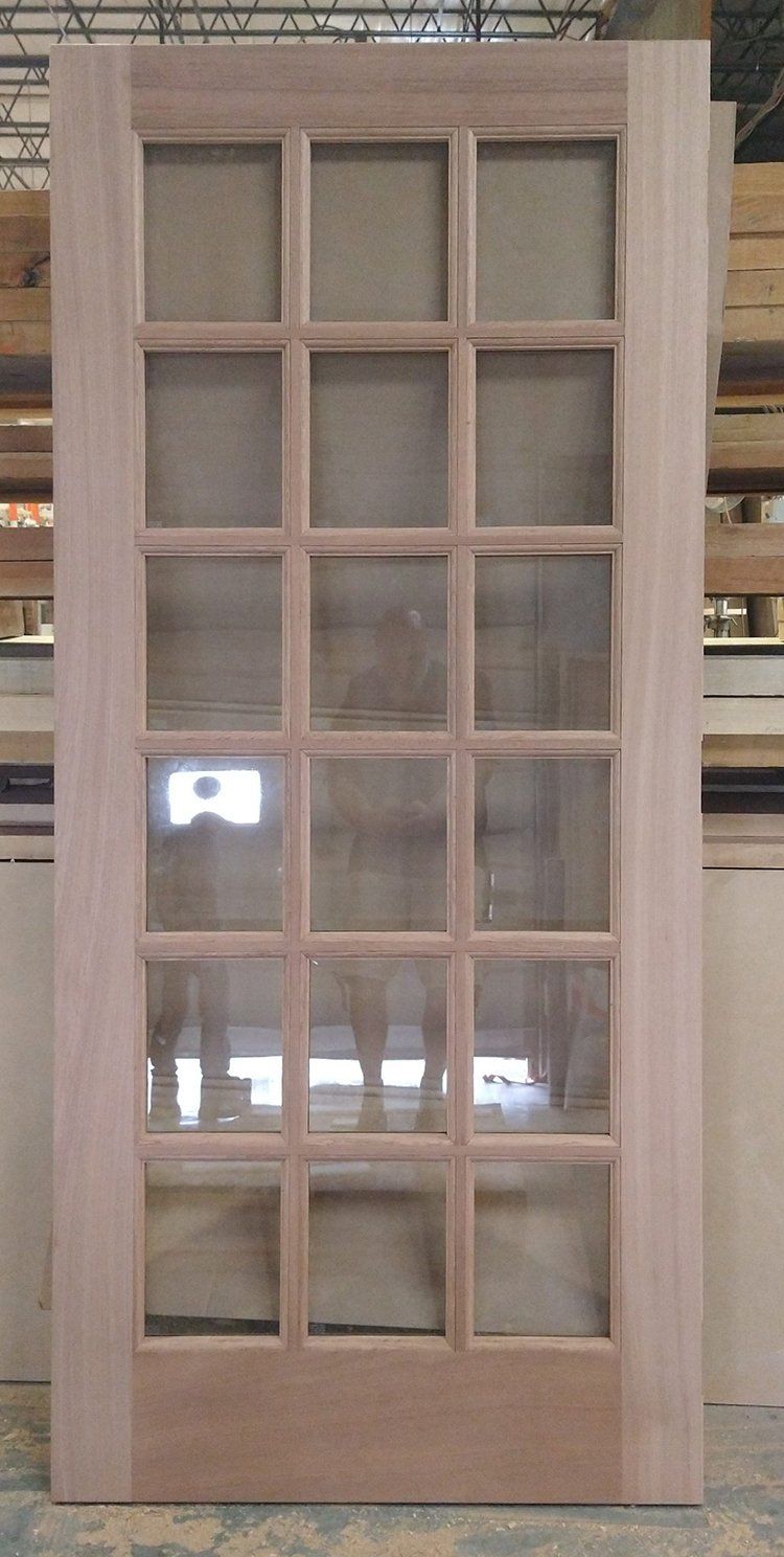18 lite interior door mahogany