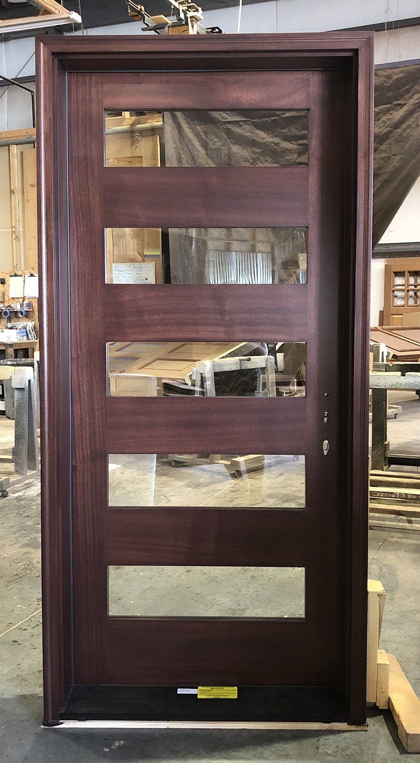 Southern Cypress #27657 Mahogany door Finished in rosewood