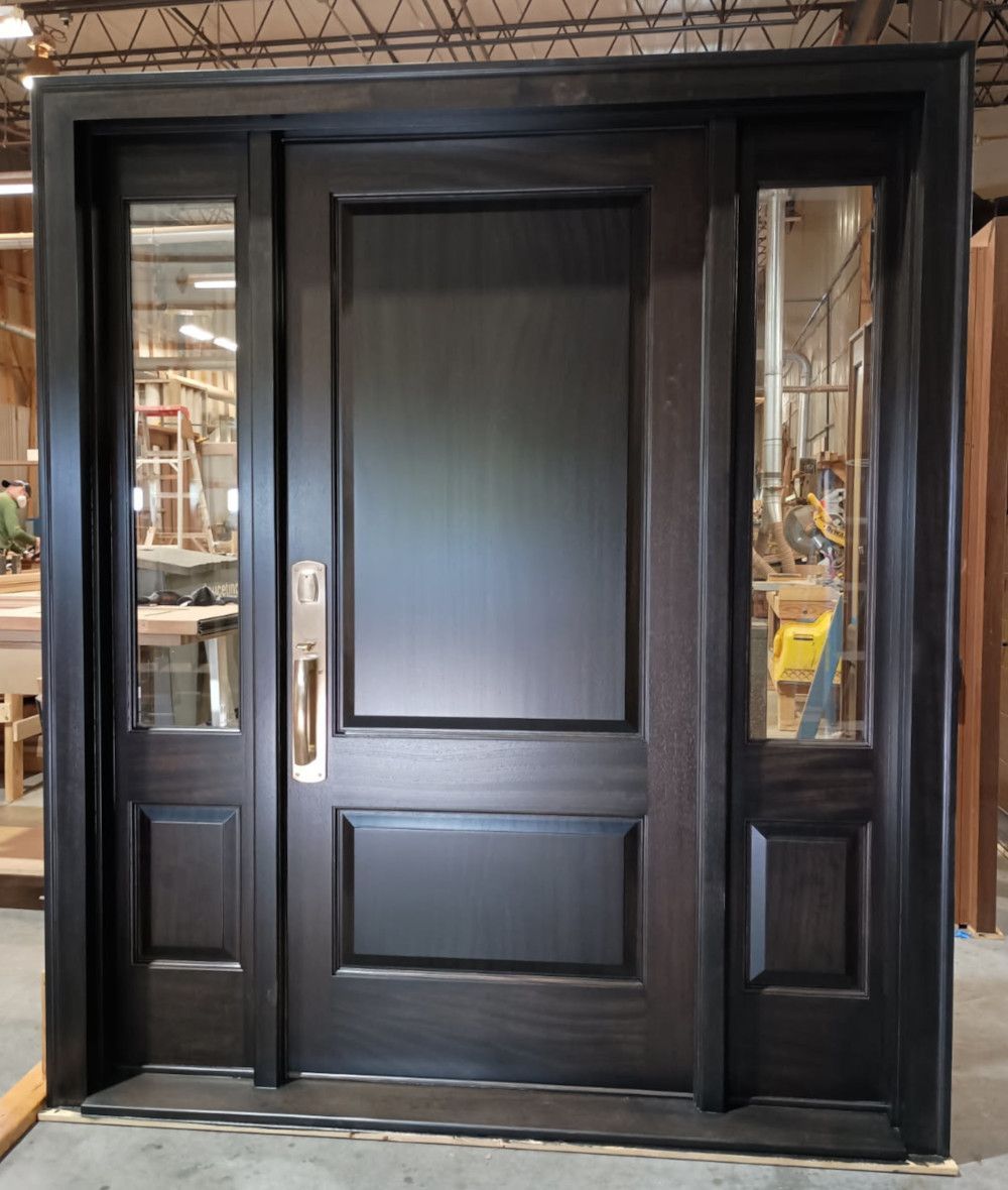 Cianfrocca #29157
Mahogany door finished in Chocolate
Customer supplied Rocky Mountain mortise lock
Gladston, NJ