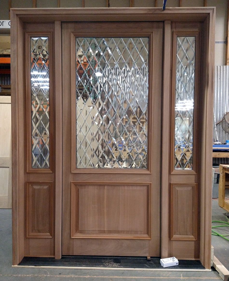 Patrick golden homes #27964 Mahogany Diamond beveled zinc caming glass