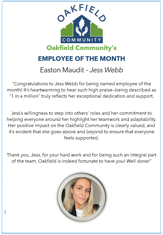 Employees of the Month - September