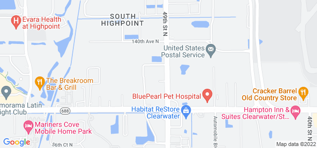 Map of business location