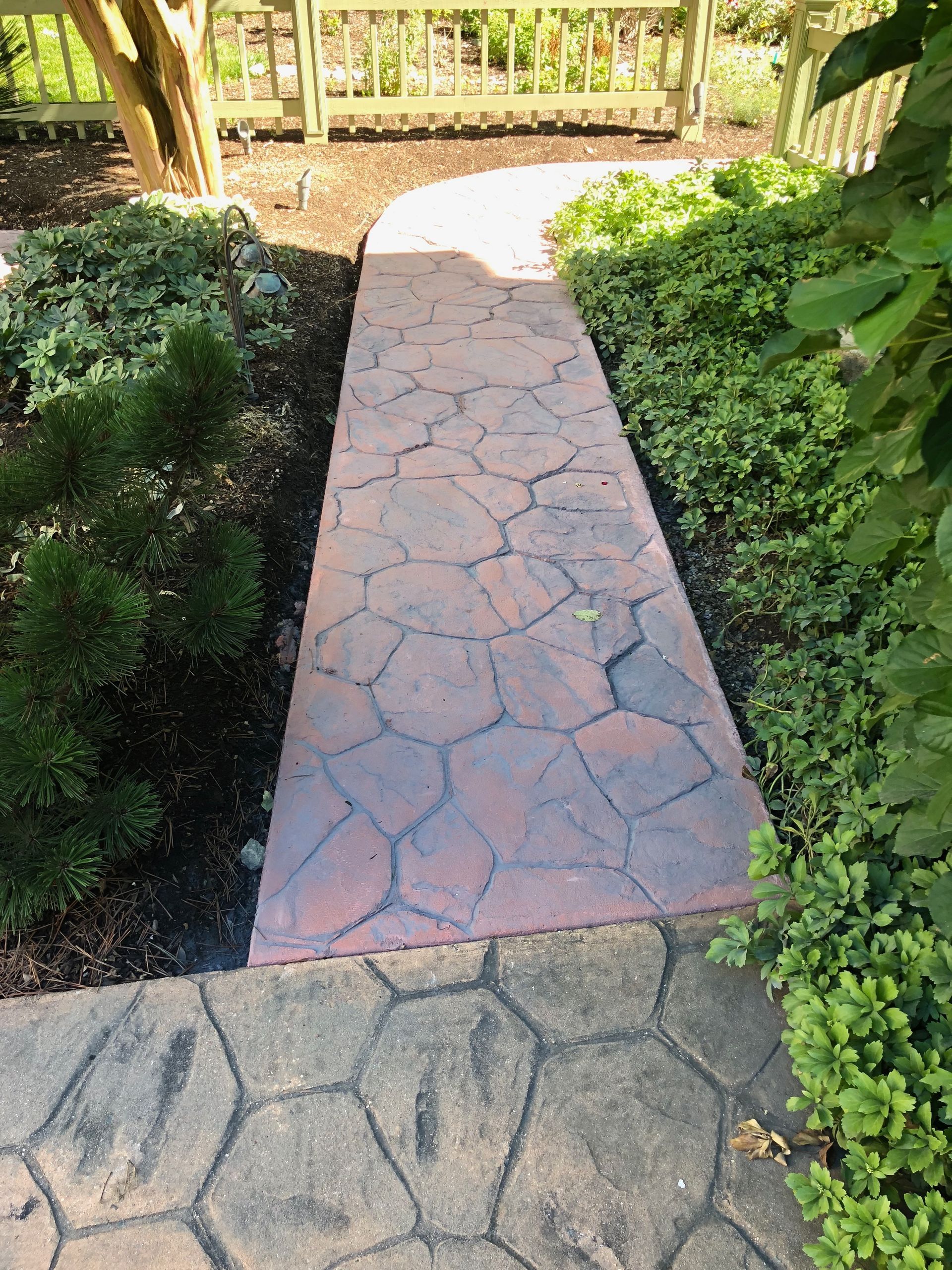 Stamped Concrete Pathway