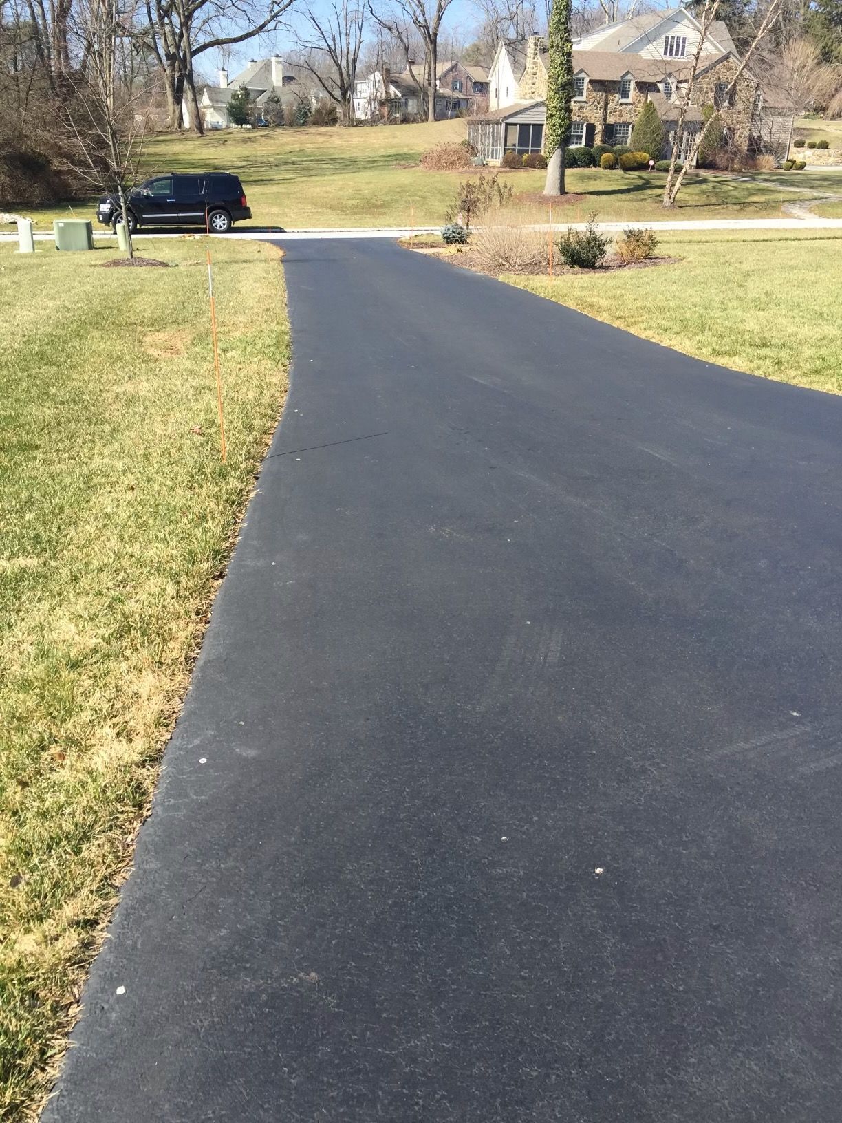 Newly Installed Asphalt Driveway