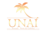 UNAI Pousada Porto de Galinhas logo with a palm tree in orange and gold