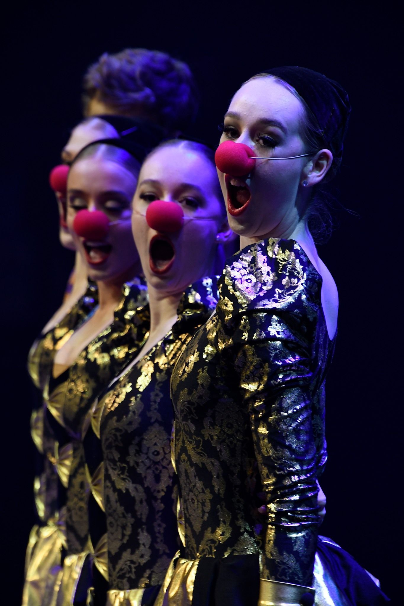 Dancer Wearing Clown Nose — Dance Classes In Townsville