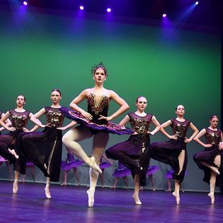 Girls Dancing On Stage — Dance Classes In Townsville