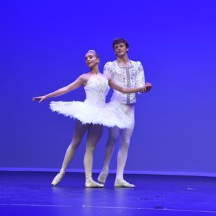 Two Dance In White Costume — Dance Classes In Townsville