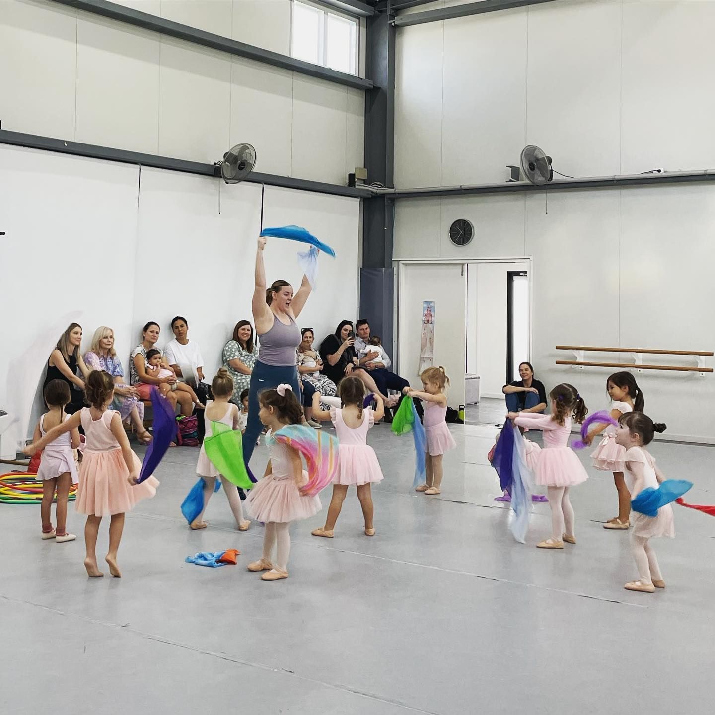 Dancing Toddler With Instructor — Dance Classes In Townsville