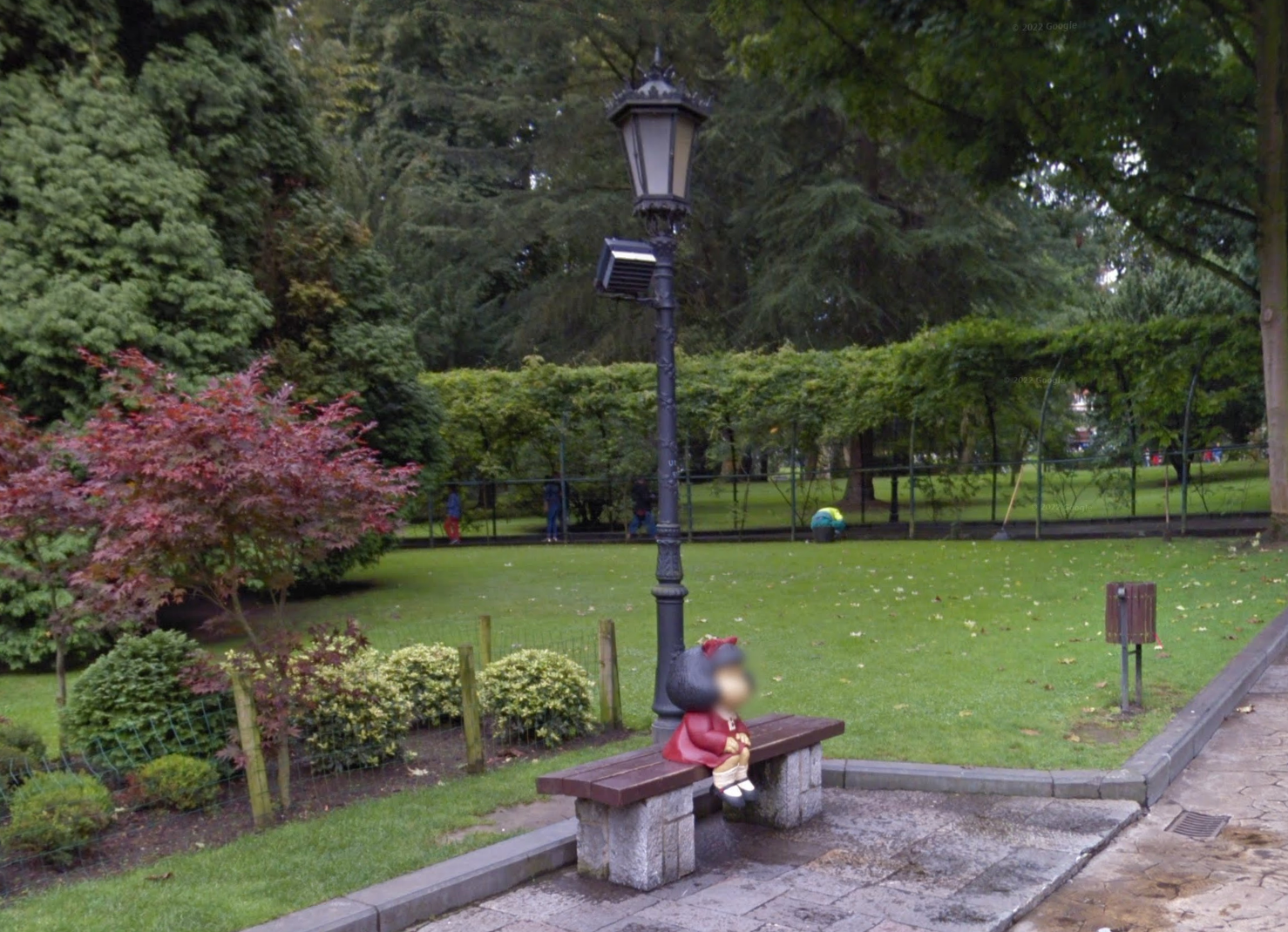 Estatua de Mafalda by Google Earth Estatua de Mafalda by Google Earth