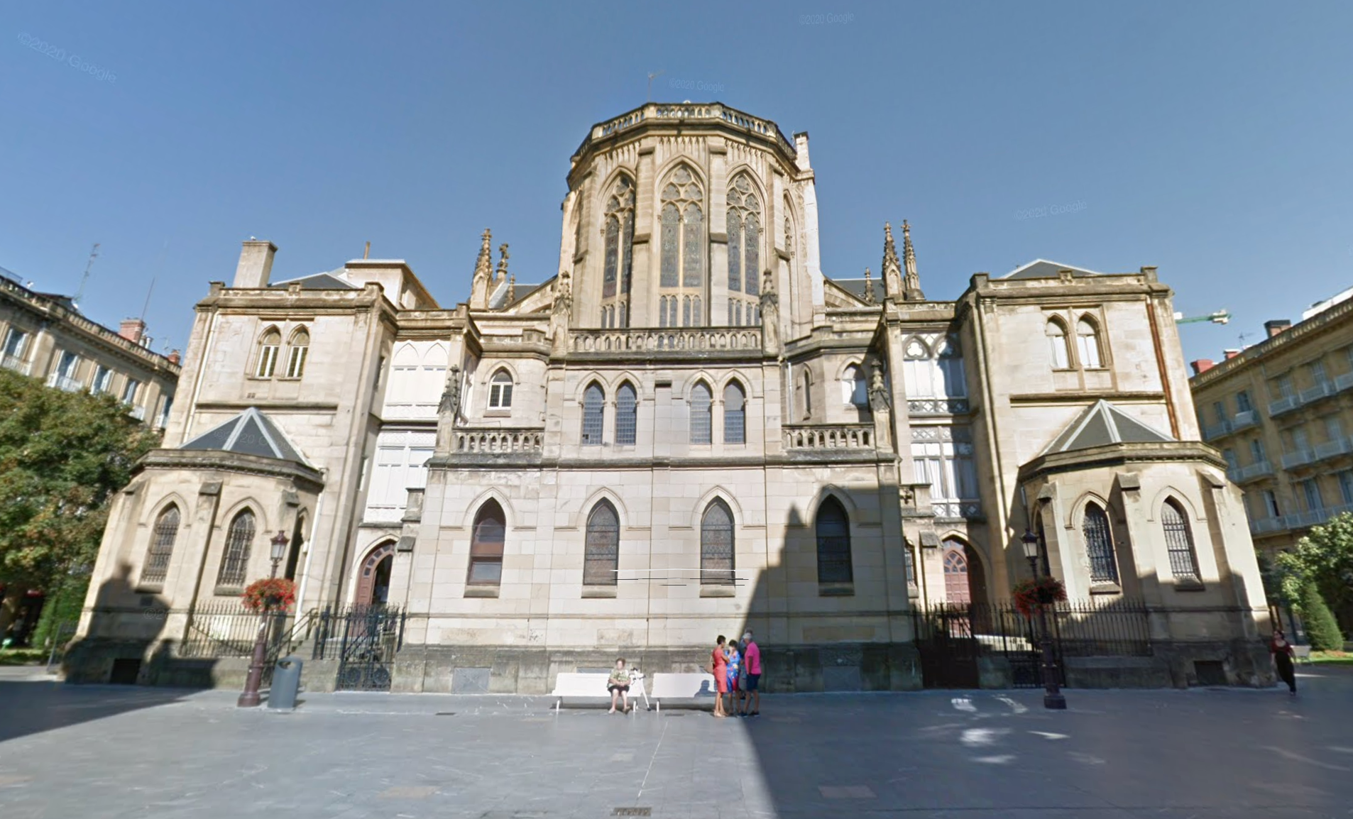 Good Shepherd of San Sebastián Cathedral by Google Earth Good Shepherd of San Sebastián Cathedral by Google Earth
