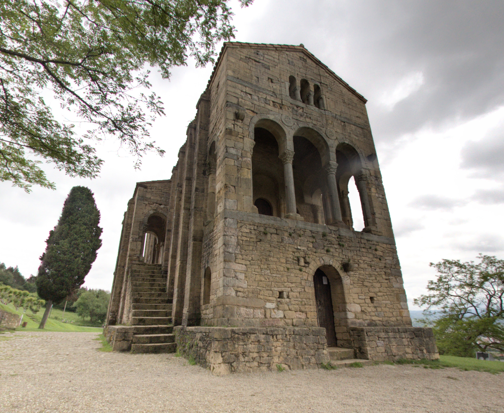 Iglesia de Santa María del Naranco by Google Earth Iglesia de Santa María del Naranco by Google Earth