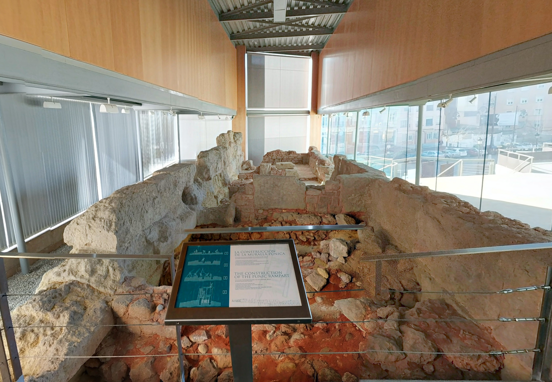 Mercacili Interpretation Center of the Punic Wall by Google Earth