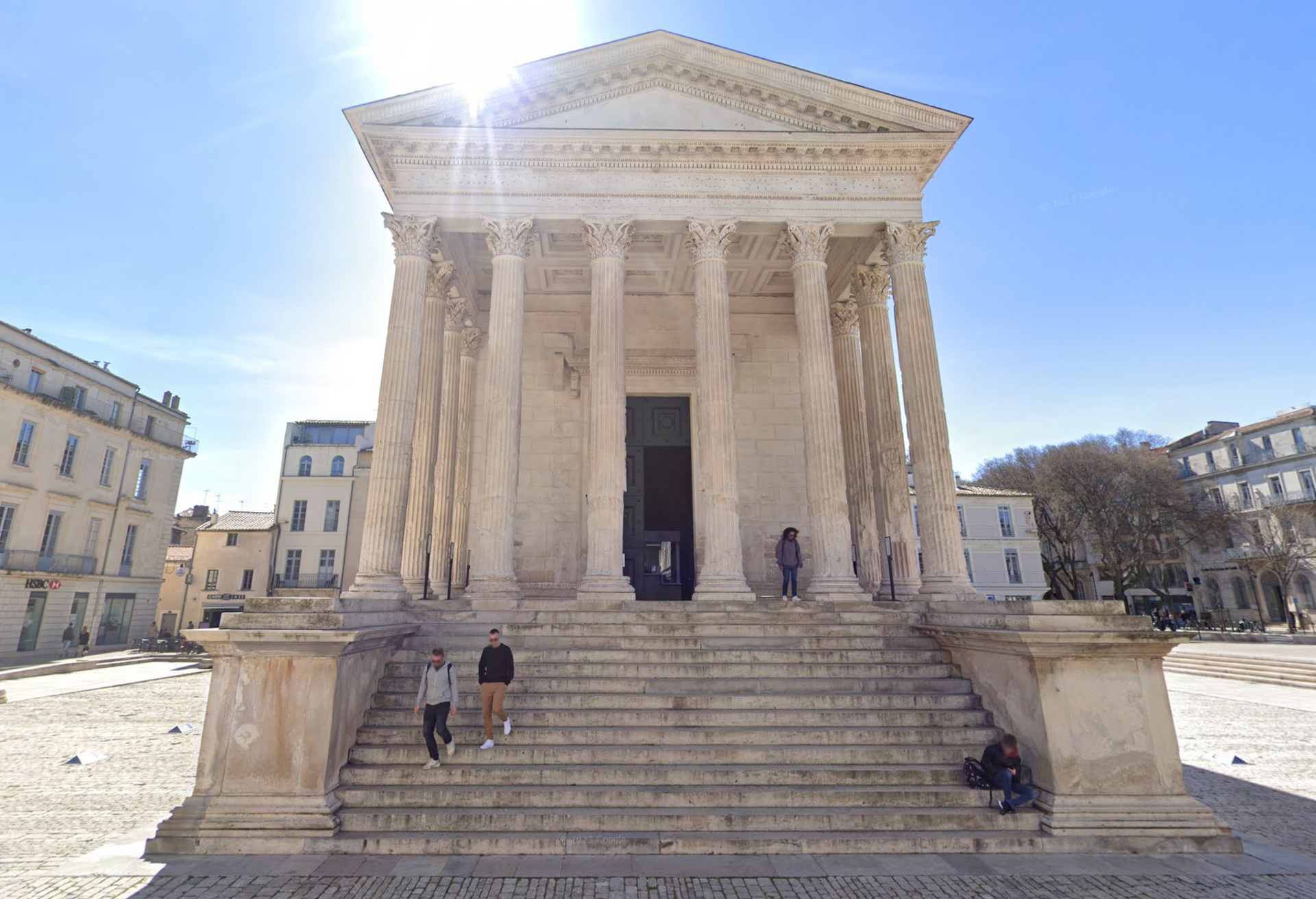 Maison Carrée by Google Earth Maison Carrée by Google Earth