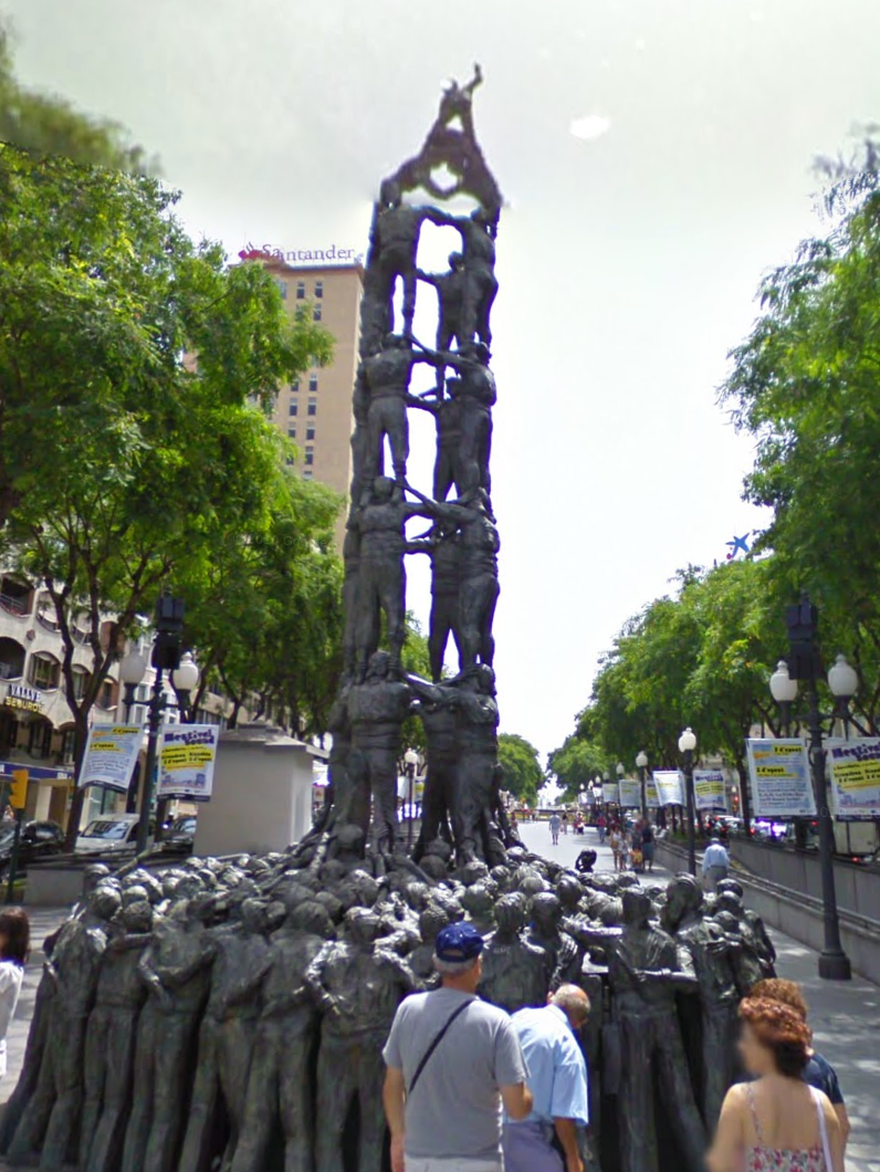 Monument als Castellers by Google Earth Monument als Castellers by Google Earth