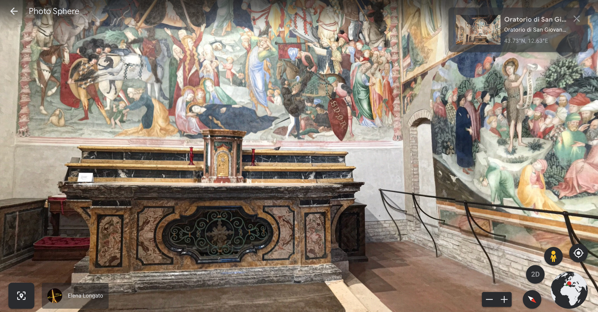 Oratory of St John the Baptist By google earth