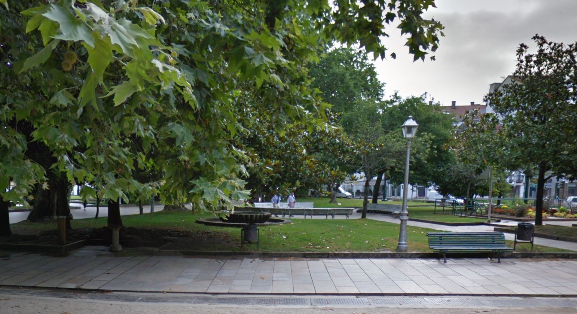 Parque da Alameda (Santiago de Compostela) by Google Earth