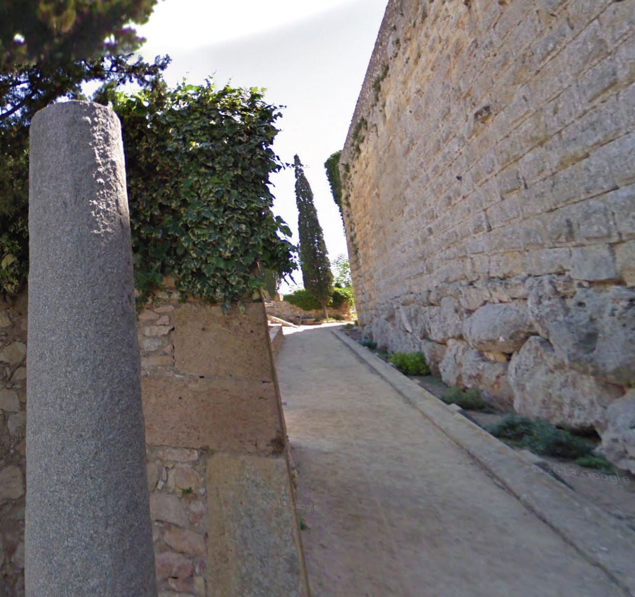 Passeig Arqueològic by Google Earth Passeig Arqueològic by Google Earth