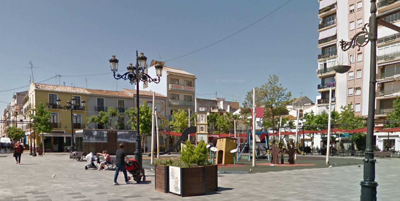 Plaça del Prado by Google Earth Plaça del Prado by Google Earth