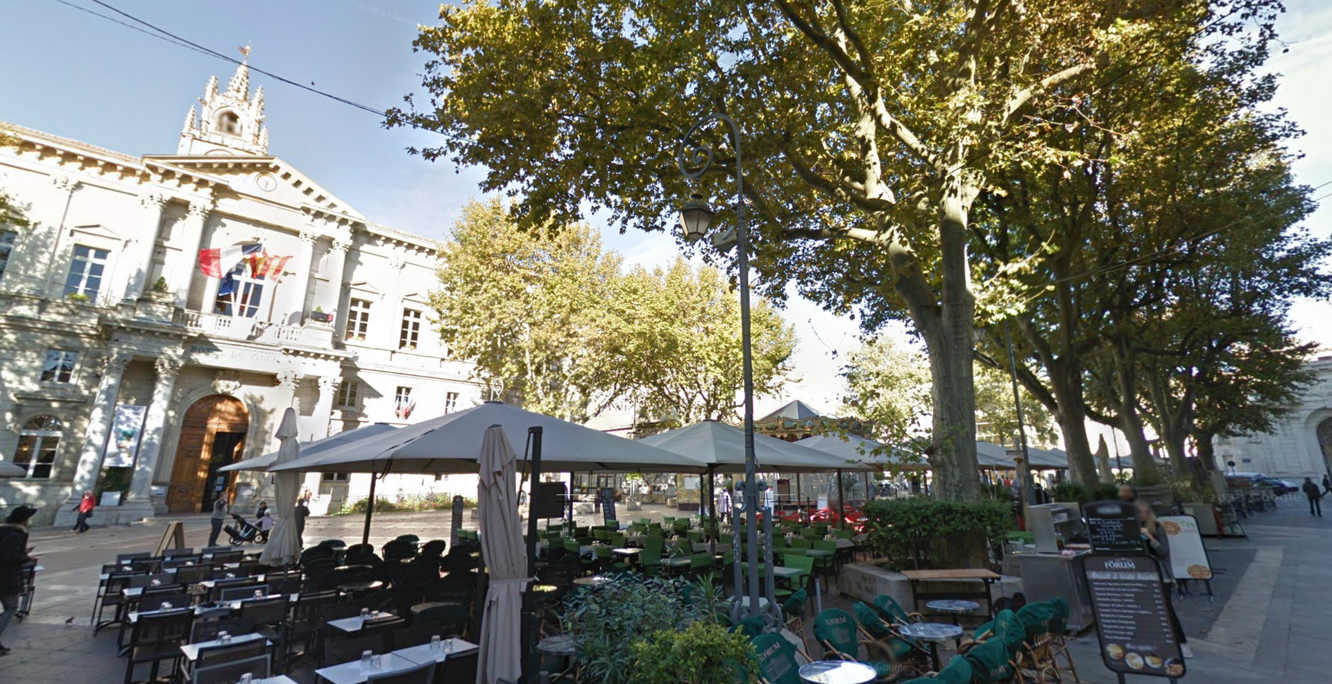 Place de l'Horloge by Google Earth Place de l'Horloge by Google Earth
