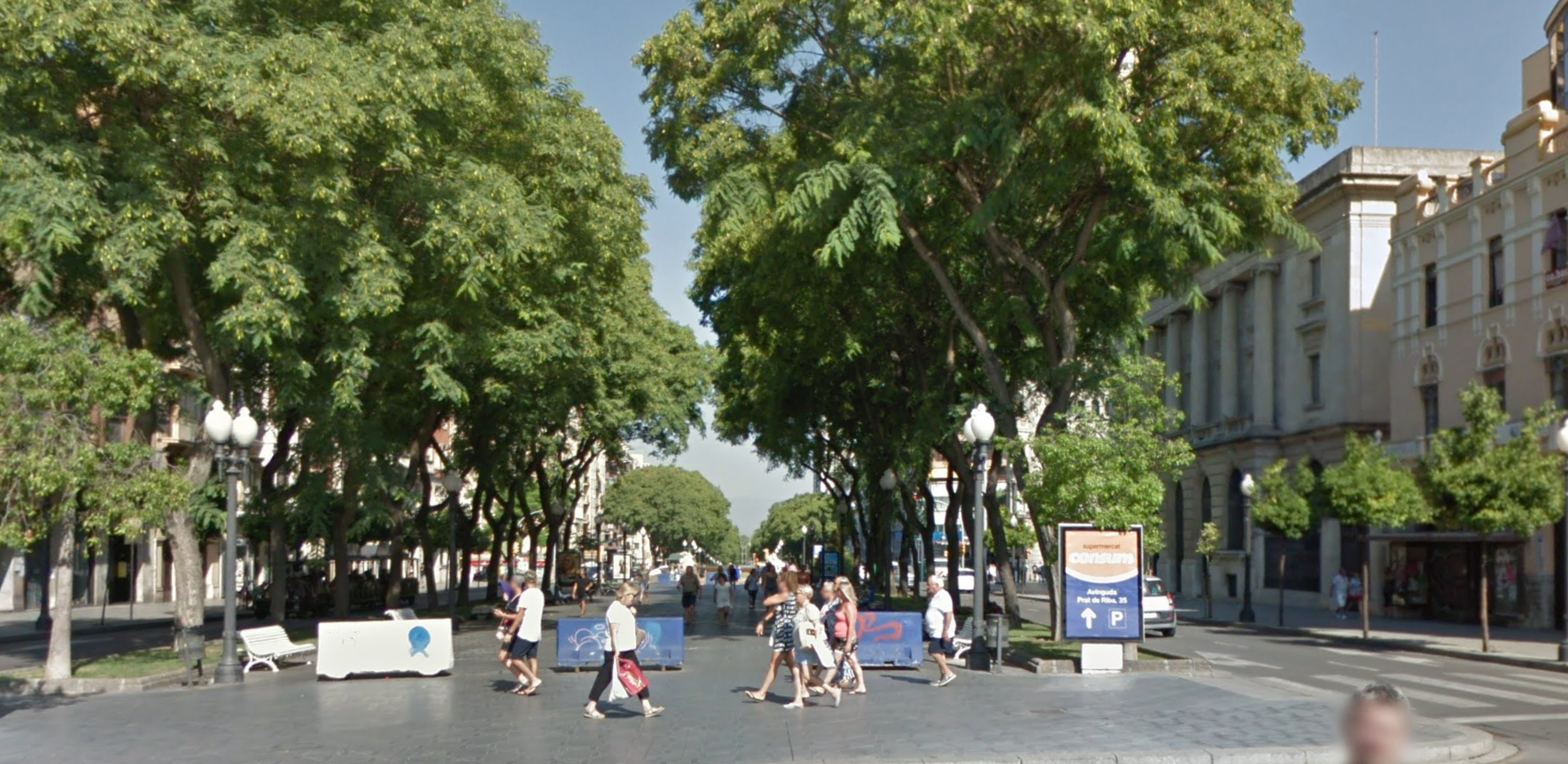Rambla Nova by Google Earth Rambla Nova by Google Earth
