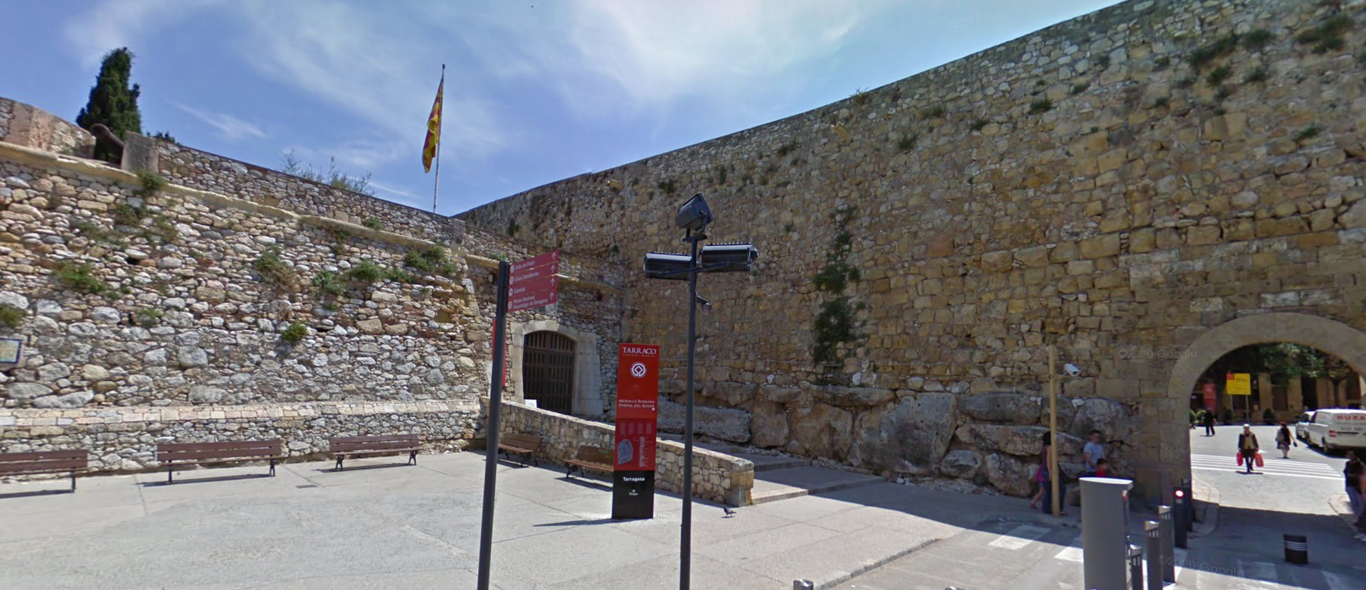 Roman Wall of Tarragona by Google Earth Roman Wall of Tarragona by Google Earth