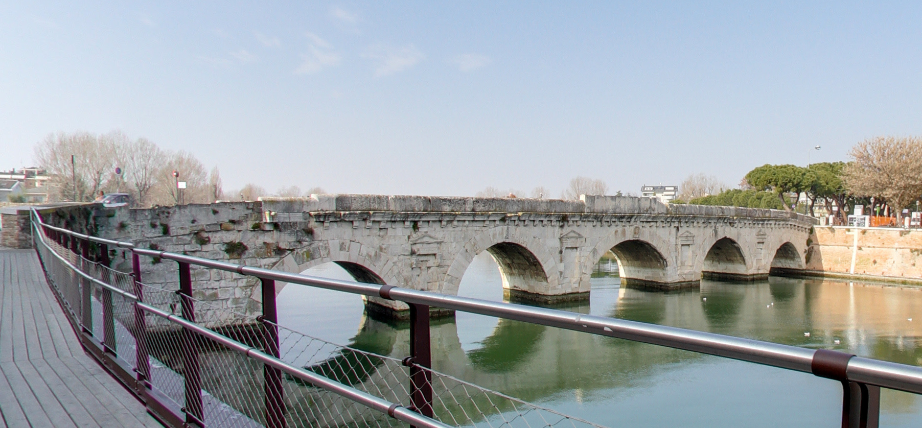 Tiberius Bridge by Google Earth