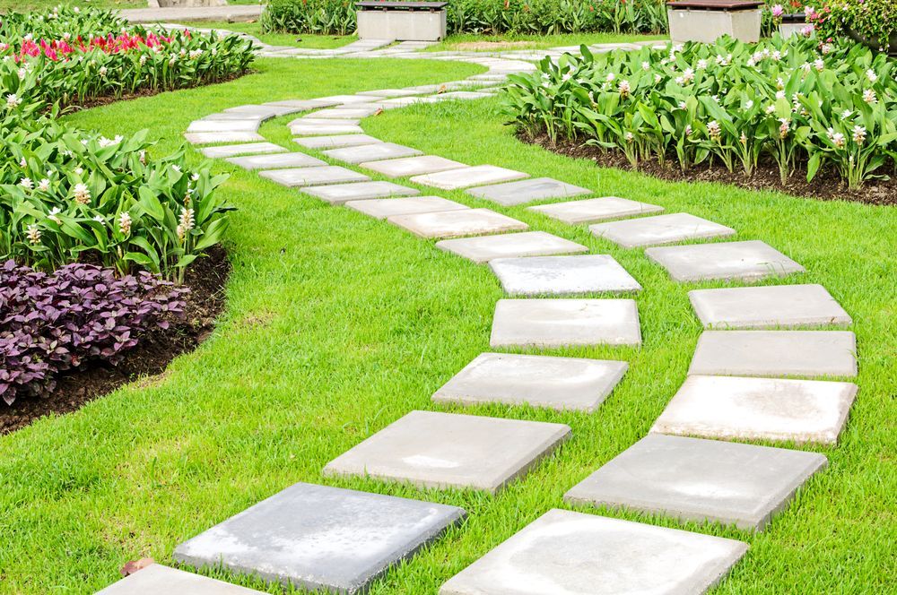 A Garden Stepper Across A Garden — Southern Bricks & Pavers In Ulladulla, NSW