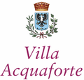 Logo raffigurante uno stemma di aquila coronata sopra rami di alloro con la scritta 