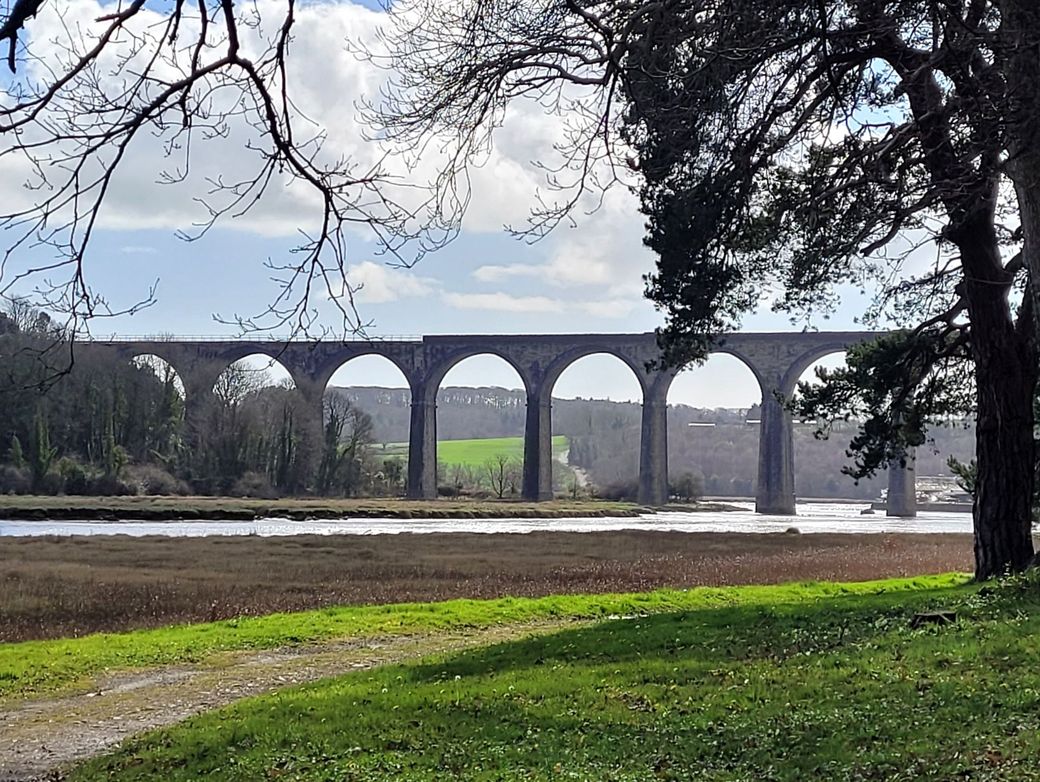 Port Eliot viaduct rail travel Cornwall