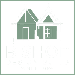Logo for Bishop & Associates, featuring a simple green house icon above the text "BISHOP & ASSOCIATES SINCE 1990."