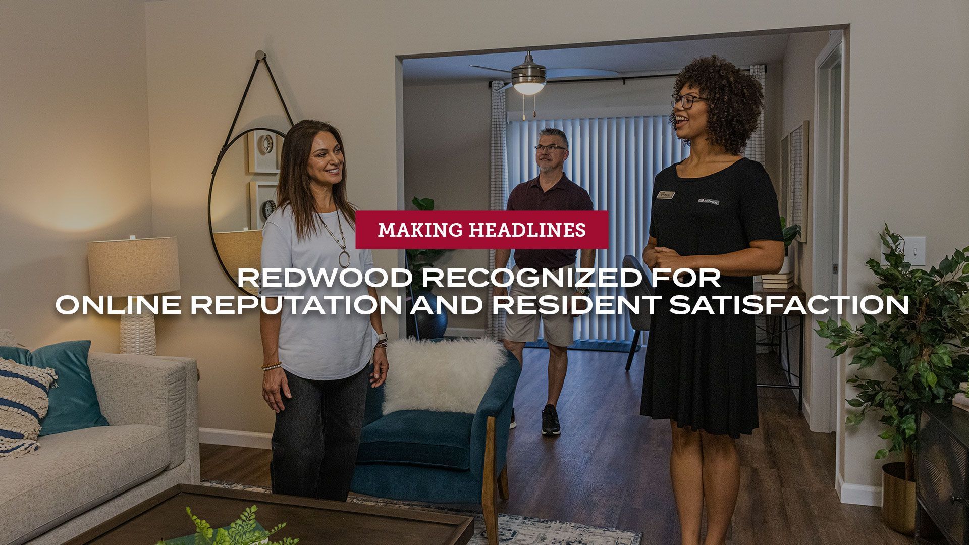 Redwood Recognized for Online Reputation and Resident Satisfaction