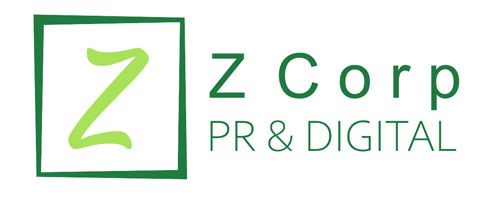 Logo for Z Corp: green square with stylized green