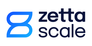 Logo of ZettaScale: blue and white stylized 
