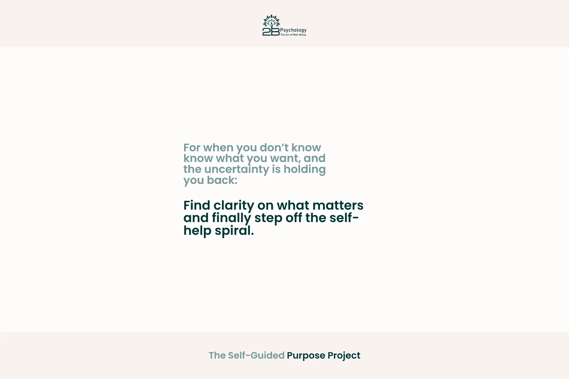 The Purpose Project Self-Guided Course