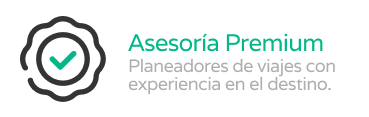 A logo for a company called asesoria premium planeadores de viajes con experiencia en el destino.