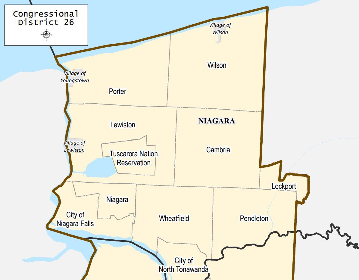 I created multiple shapefiles, from election district level to county-level, for a live, interactive election night results dashboard for the NY-26 special election in 2024.