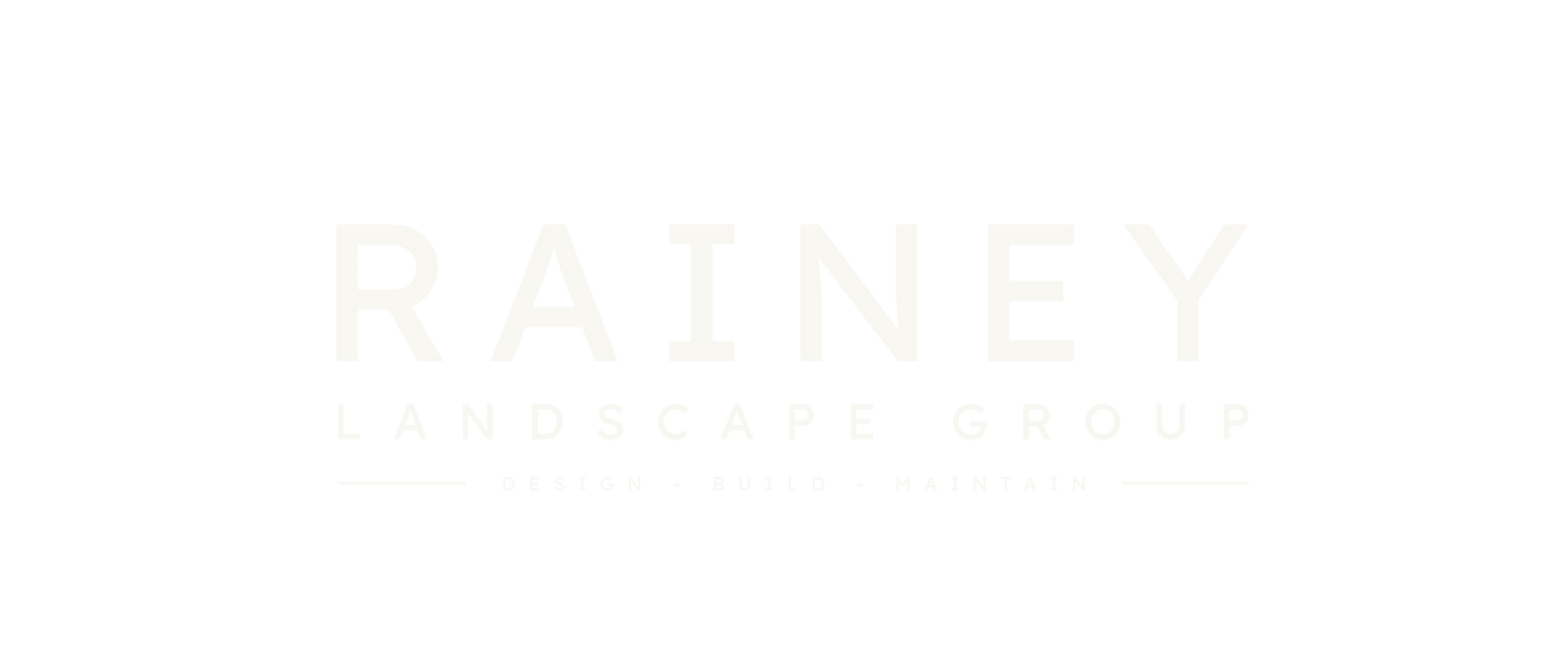 Rainey Landscape Group Logo for lawn, patios, irrigation, and excavation