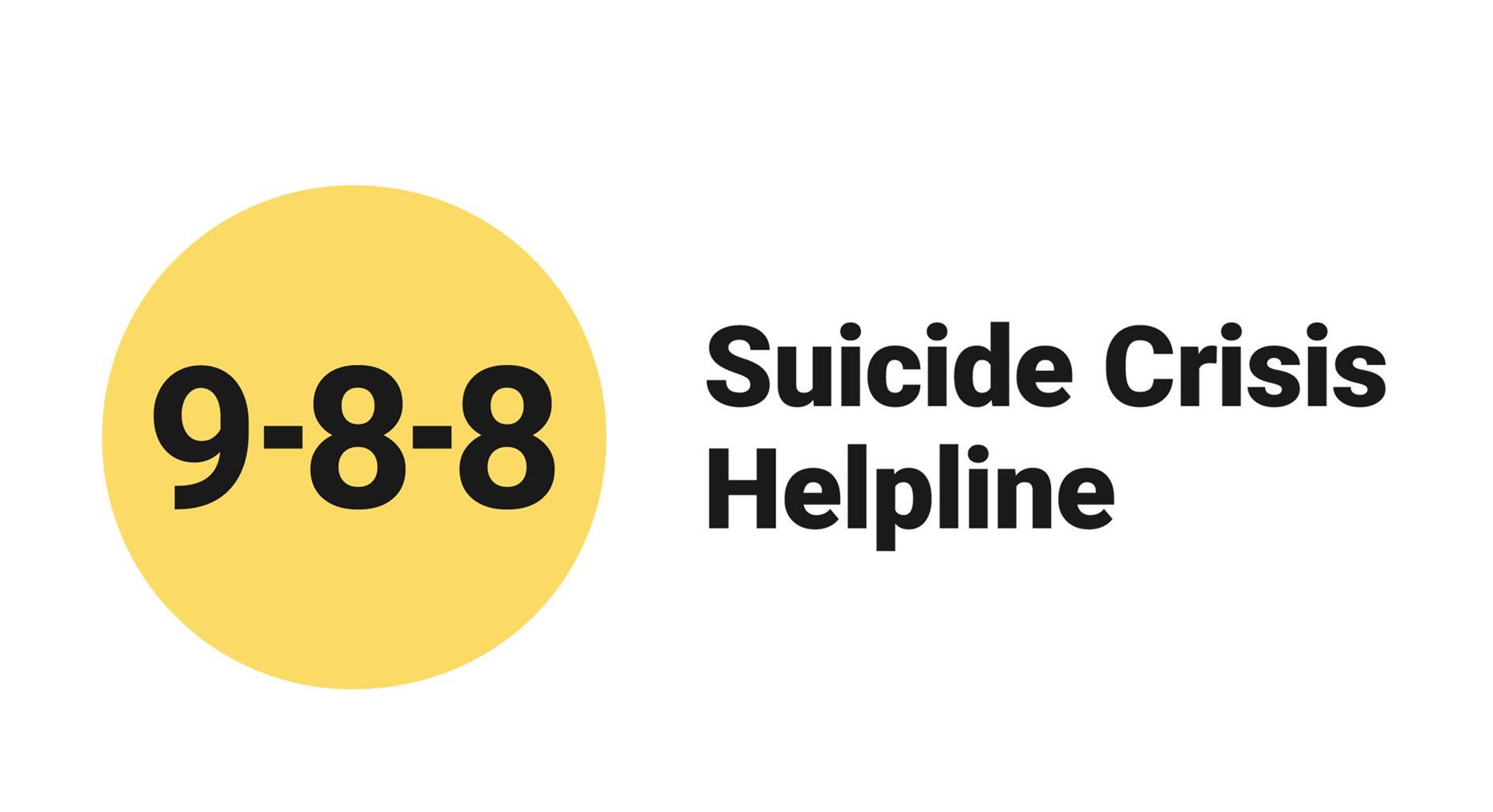 9-8-8 Suicide Crisis Helpline Logo