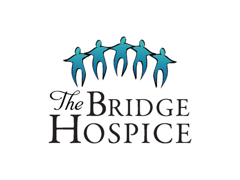 A logo for the bridge hospice. Clicking on image will direct to The Bridge Hospice website. 