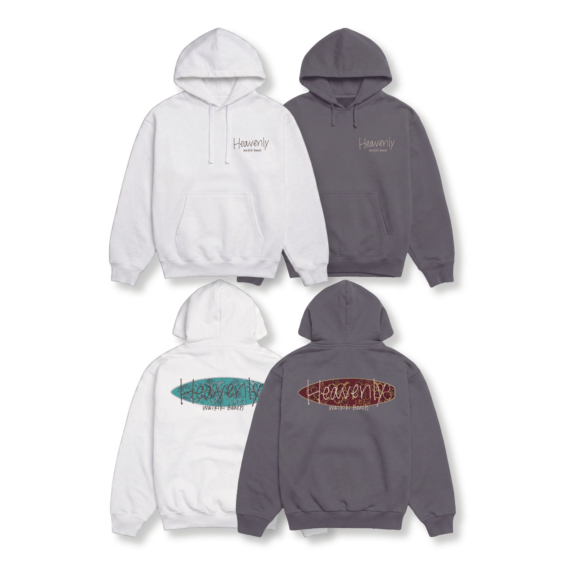 Flower Surfboard Hoodie