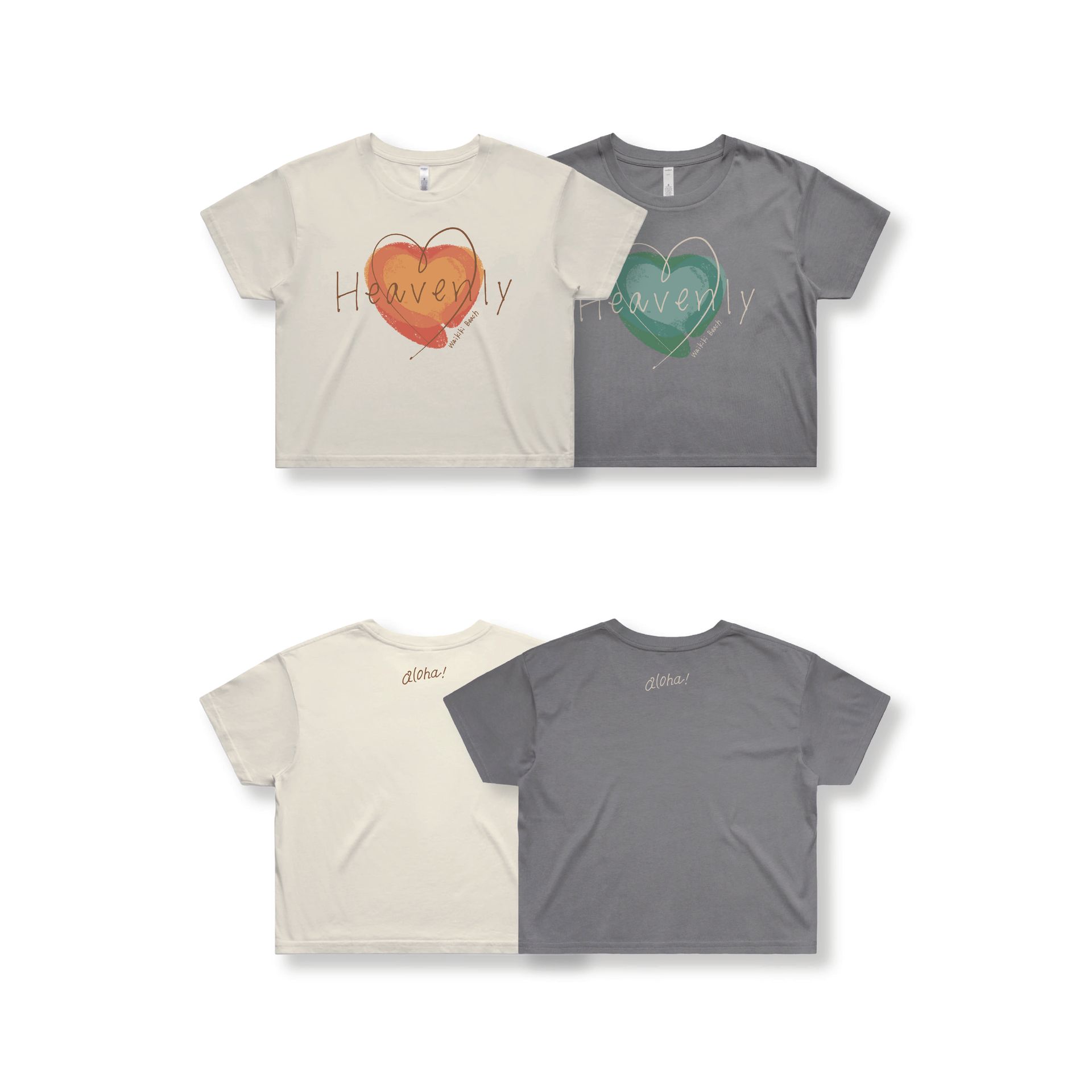 Linked Hearts Crop Tees