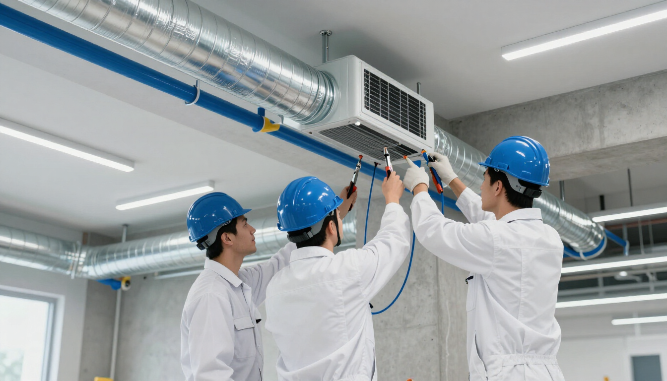 Instalación profesional de ductería de climatización