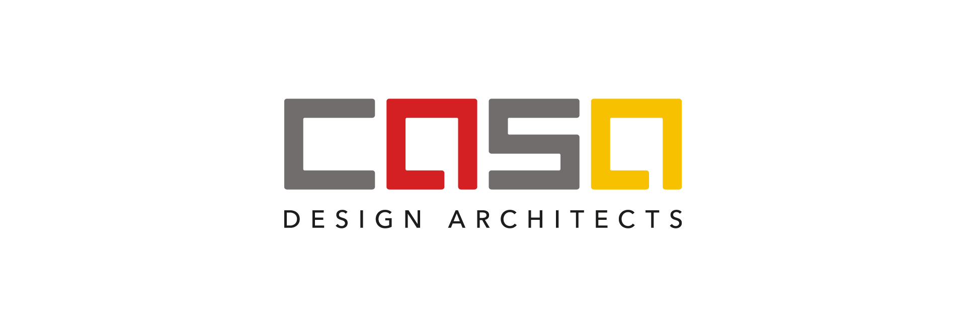 a logo for CASA design architects on a white background